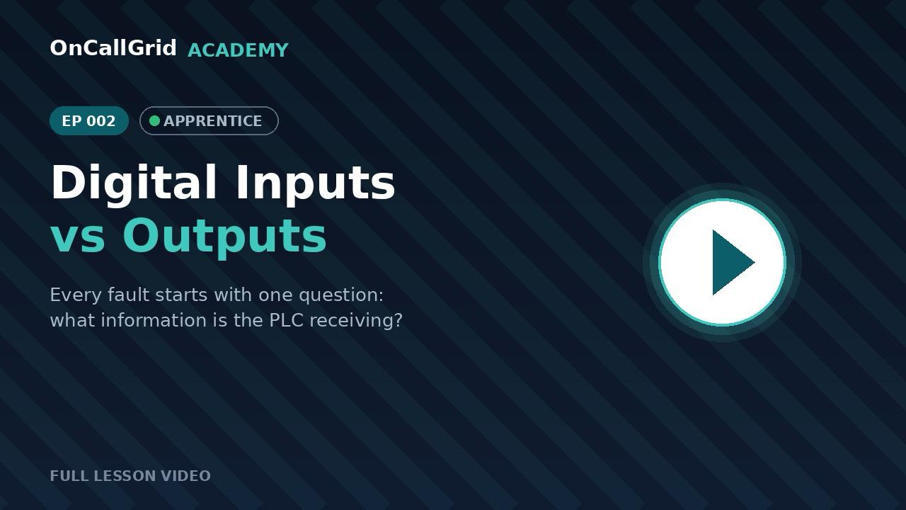 EP002 — Digital Inputs vs Outputs — full lesson video